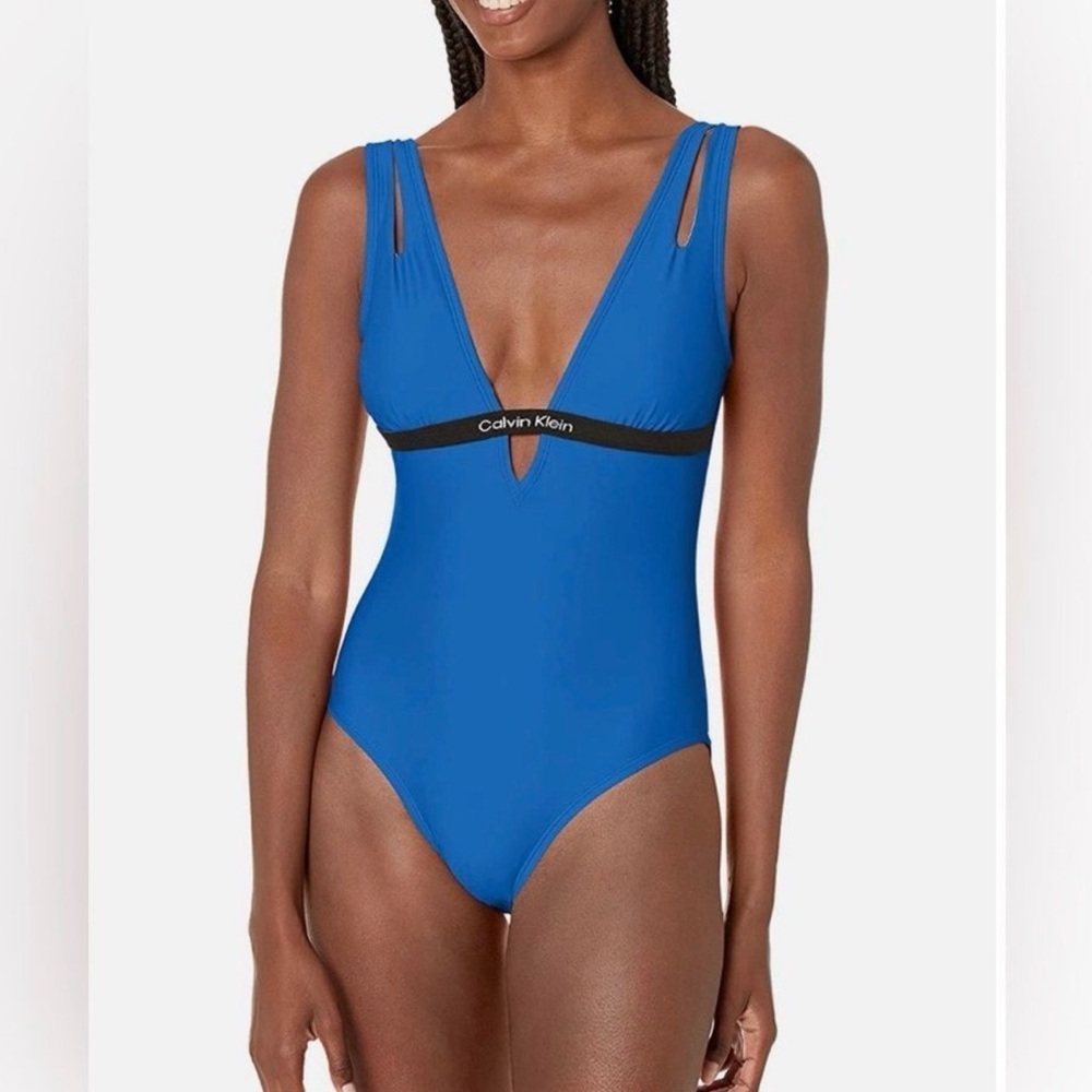Calvin Klein Blue One-Piece Swimsuit